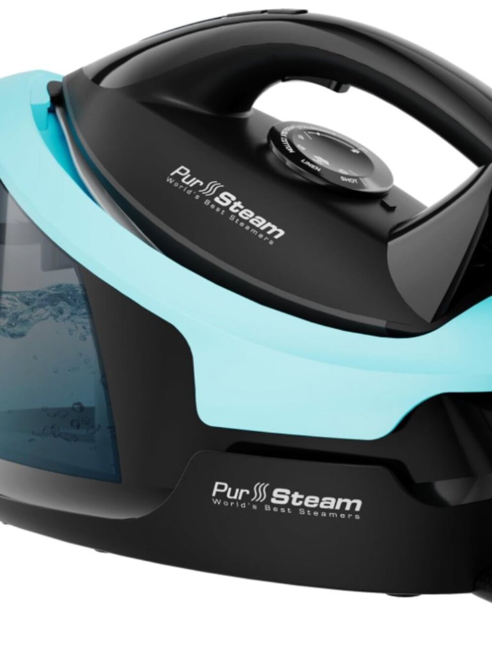 Pursteam Steam Station Max, Ceramic Soleplate, Steam Iron for Clothes, 1500W